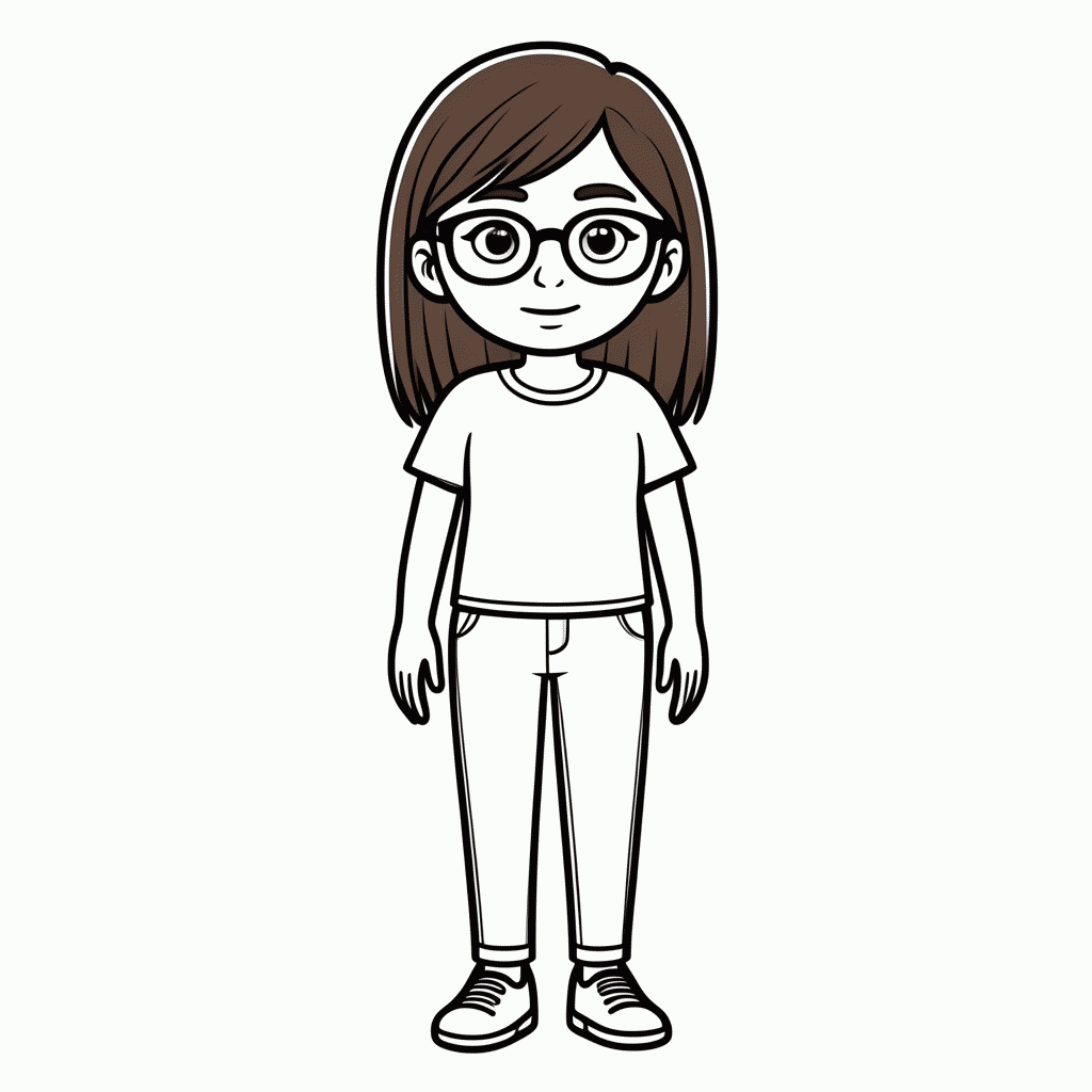 Desenho de Margo De Oculos para colorir e imprimir grátis em folha A4