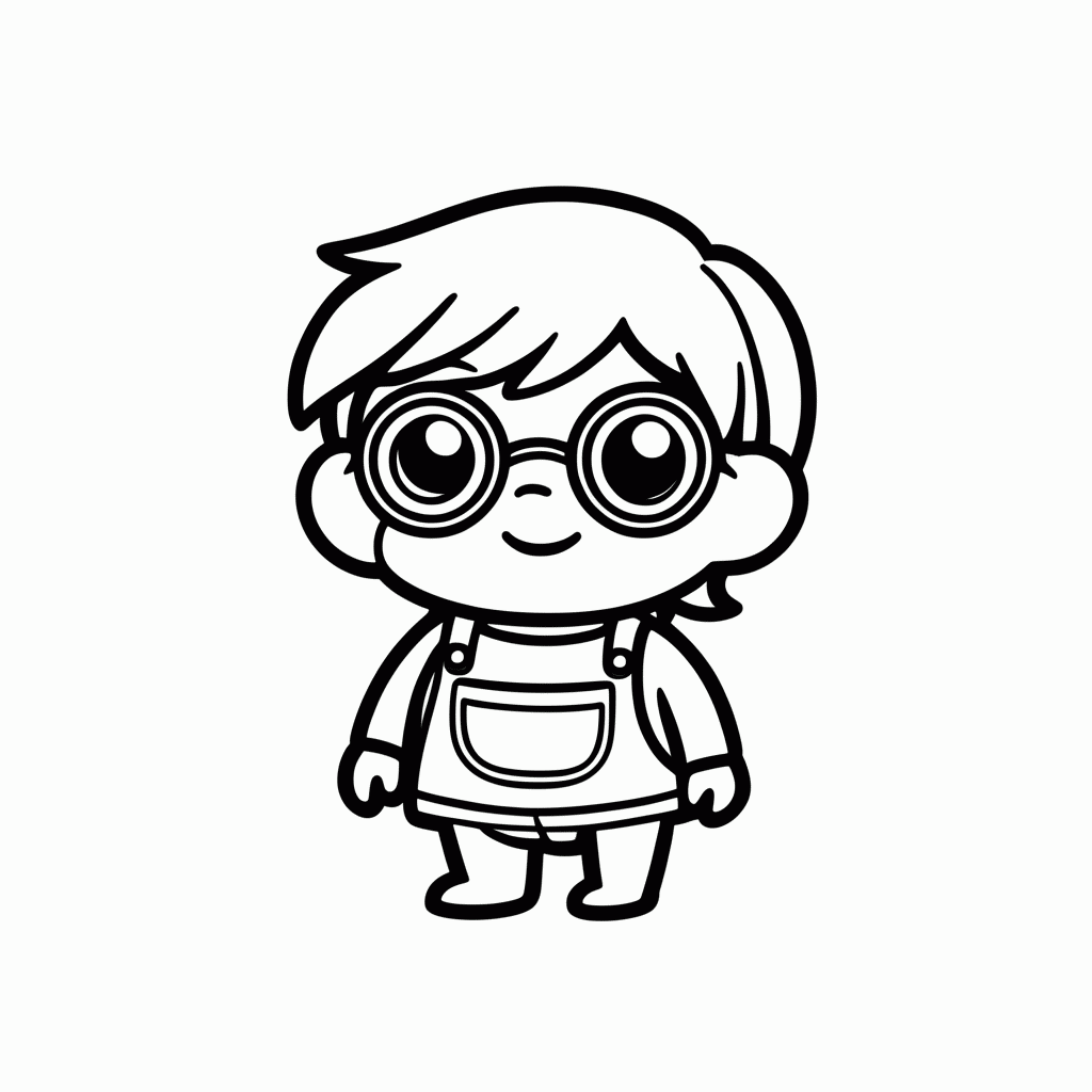 Desenho de Minion Dave para colorir e imprimir grátis em folha A4