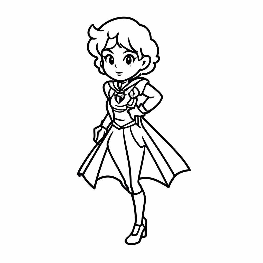 Desenho de Scarlet Overkill para colorir e imprimir grátis em folha A4