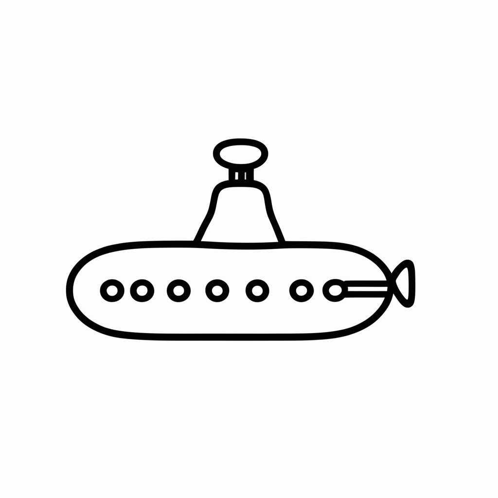 Desenho de Submarino Dos Minions para colorir e imprimir grátis em folha A4