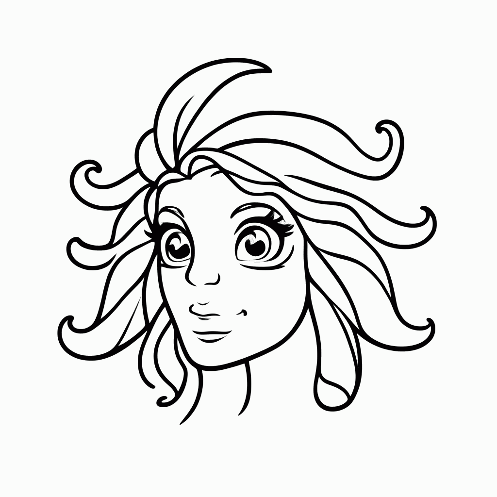 Desenho de Celia para colorir e imprimir grátis em folha A4