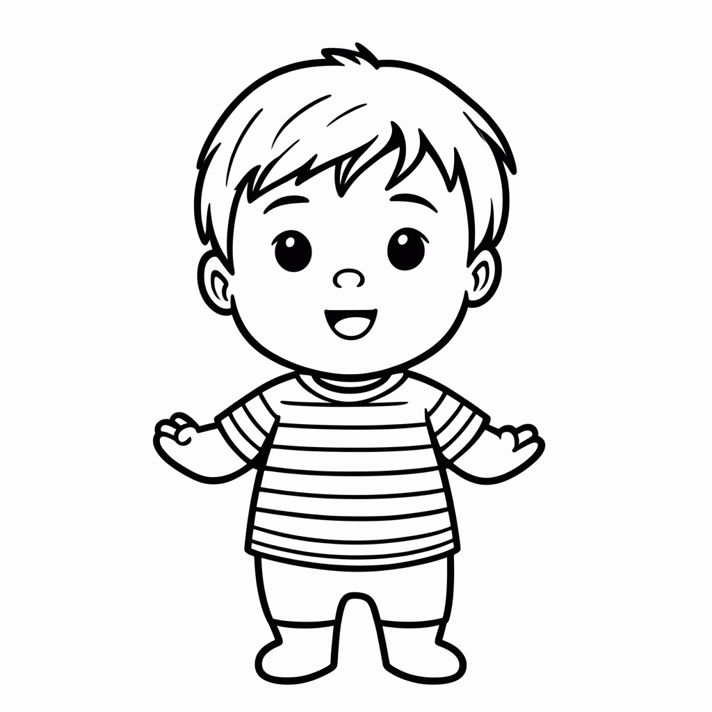 Desenho de Dan para colorir e imprimir grátis em folha A4