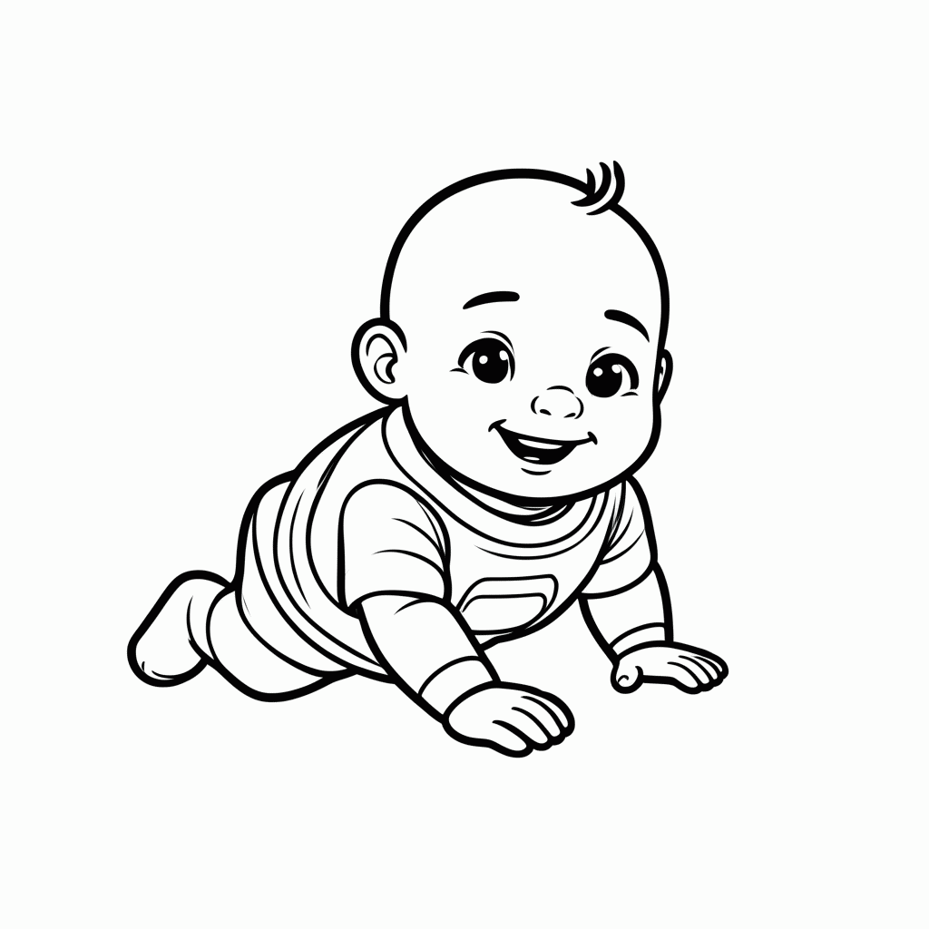 Desenho de Zezé (Jack-Jack) para colorir e imprimir grátis em folha A4