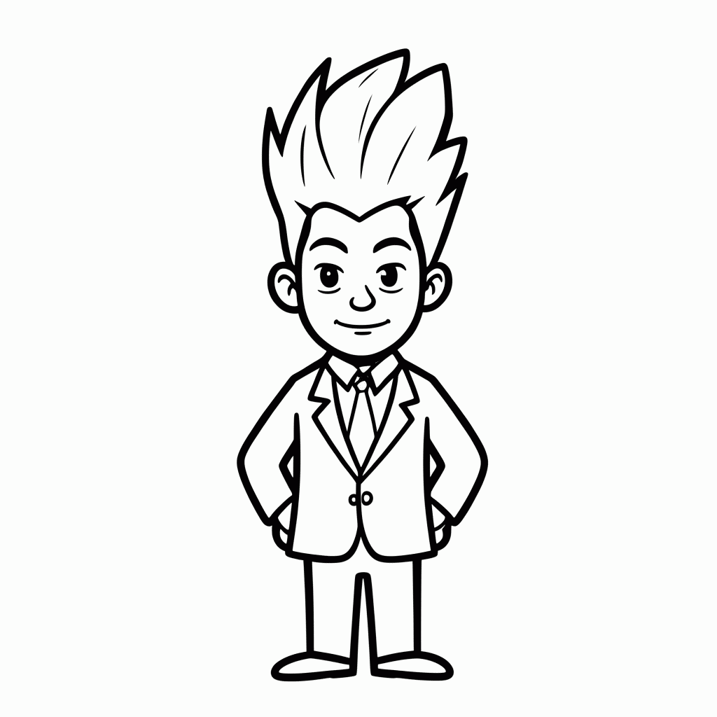 Desenho de Síndrome para colorir e imprimir grátis em folha A4