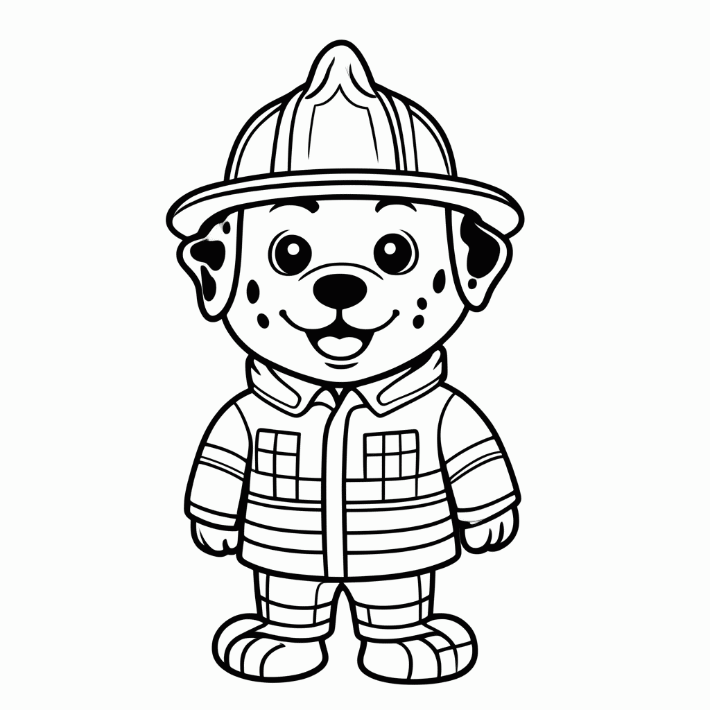 Desenho de Marshall para colorir e imprimir grátis em folha A4