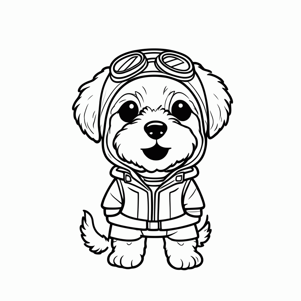 Desenho de Skye para colorir e imprimir grátis em folha A4