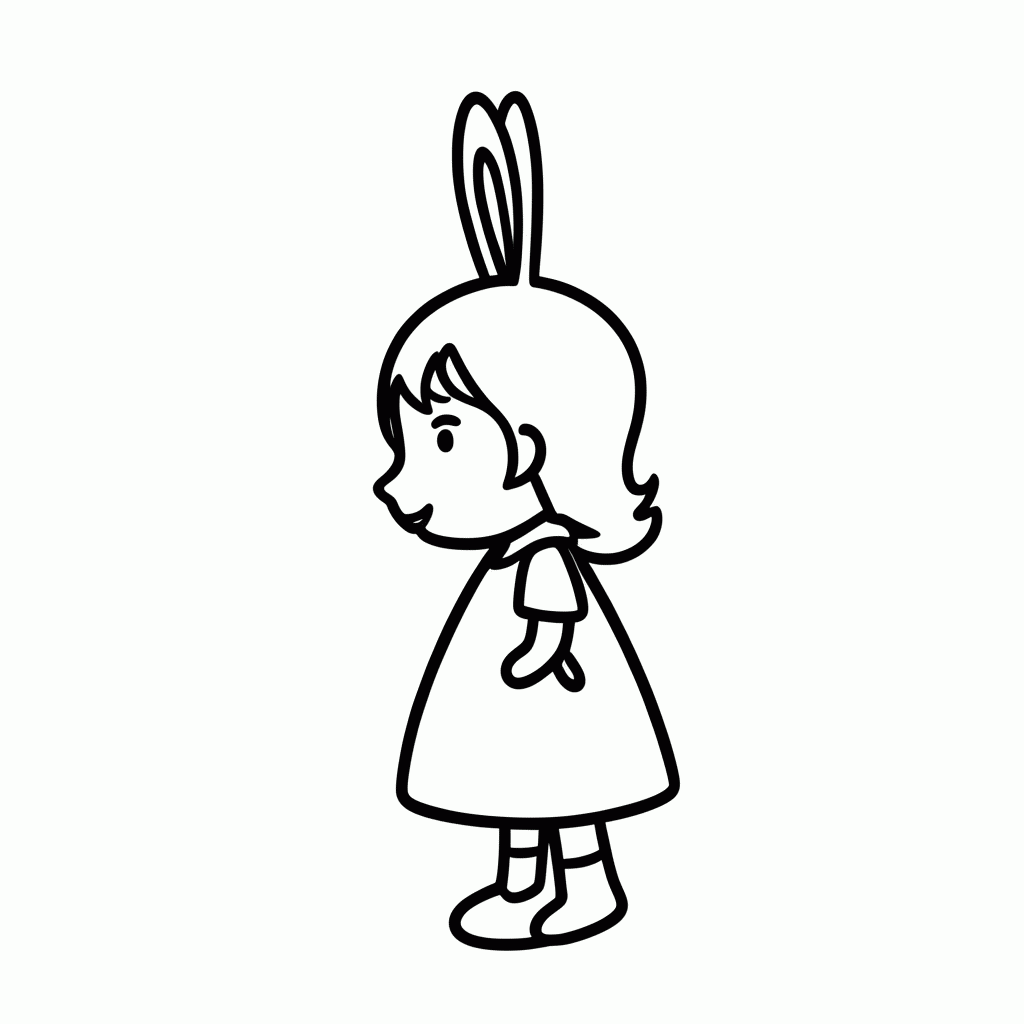 Desenho de Rebecca Coelha para colorir e imprimir grátis em folha A4