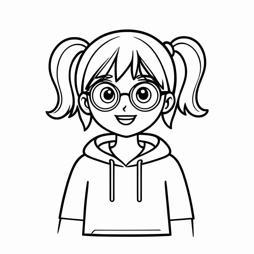 Desenho de Mei para colorir e imprimir grátis em folha A4