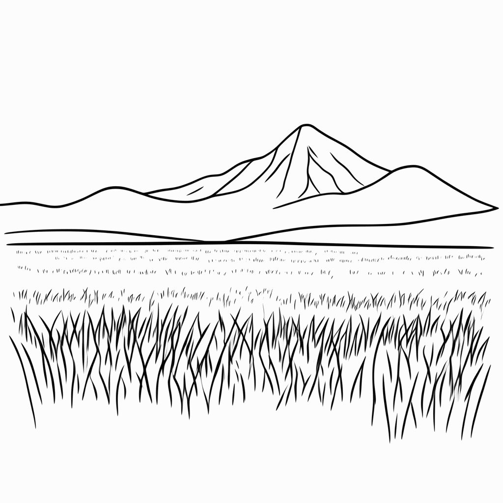 Desenho de Planicie Africana para colorir e imprimir grátis em folha A4