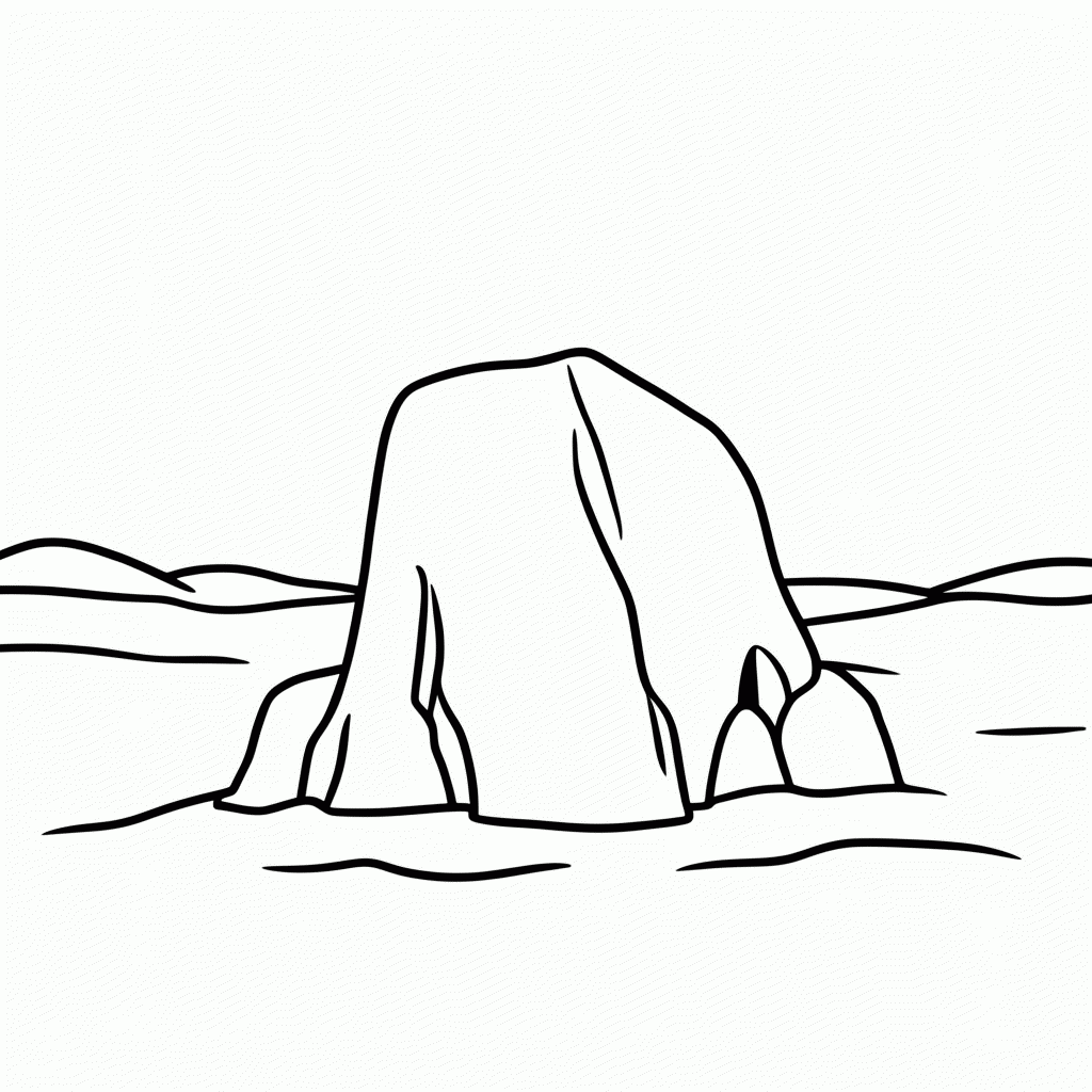 Desenho de Pride Rock Pedra para colorir e imprimir grátis em folha A4