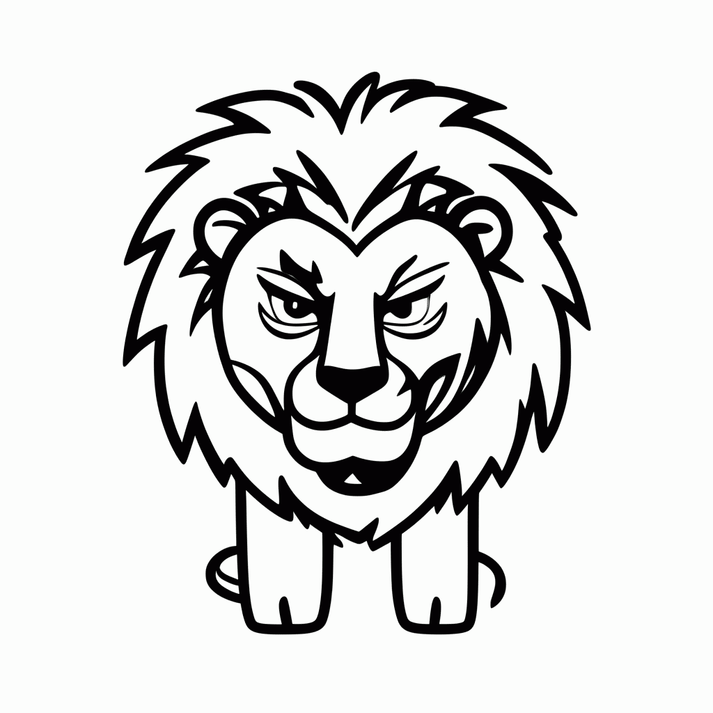 Desenho de Scar Vilao para colorir e imprimir grátis em folha A4