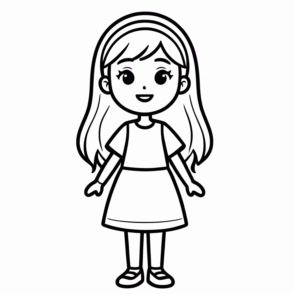 Desenho de Daphne para colorir e imprimir grátis em folha A4