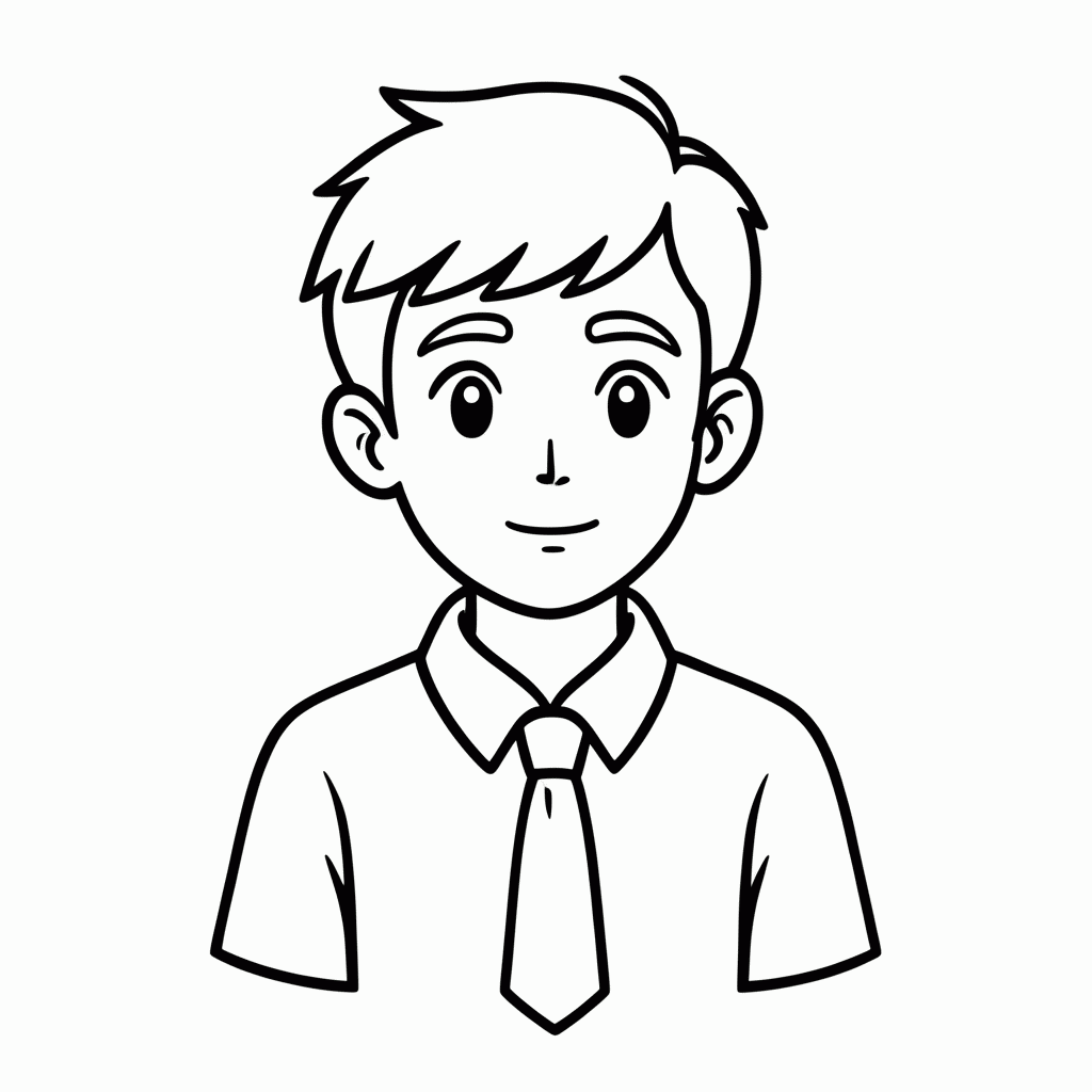Desenho de Fred para colorir e imprimir grátis em folha A4