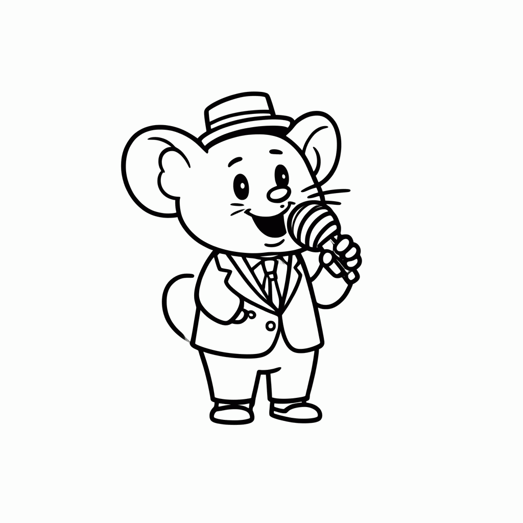 Desenho de Mike para colorir e imprimir grátis em folha A4