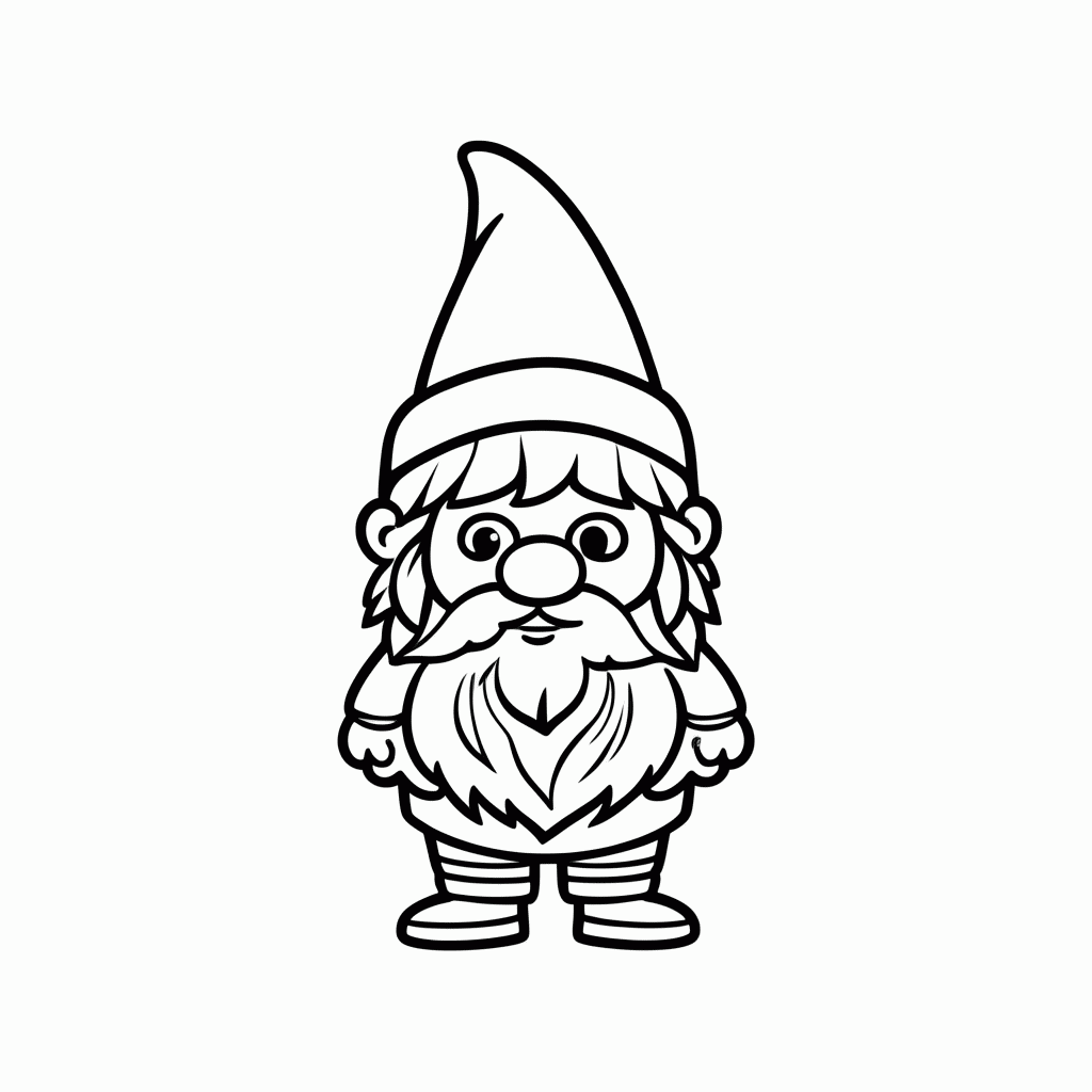 Desenho de Papai Smurf para colorir e imprimir grátis em folha A4