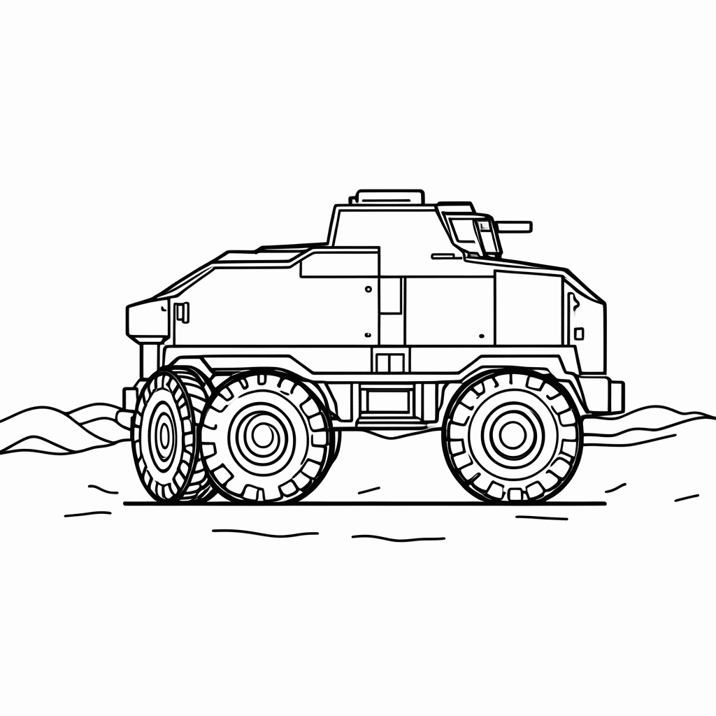 Desenho de At At Imperial para colorir e imprimir grátis em folha A4