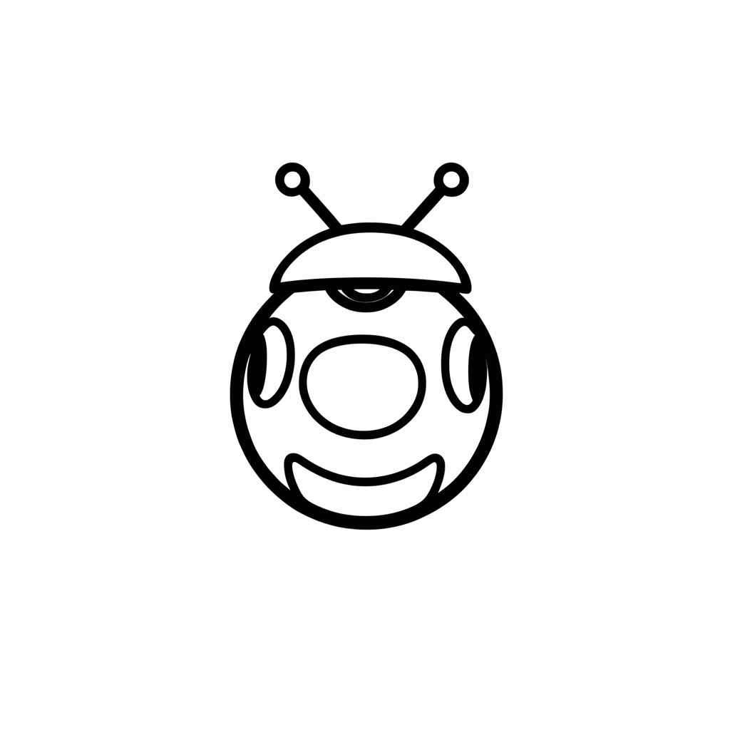 Desenho de Bb8 Robotinho para colorir e imprimir grátis em folha A4