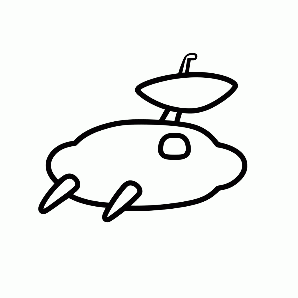 Desenho de Milenium Falcon para colorir e imprimir grátis em folha A4