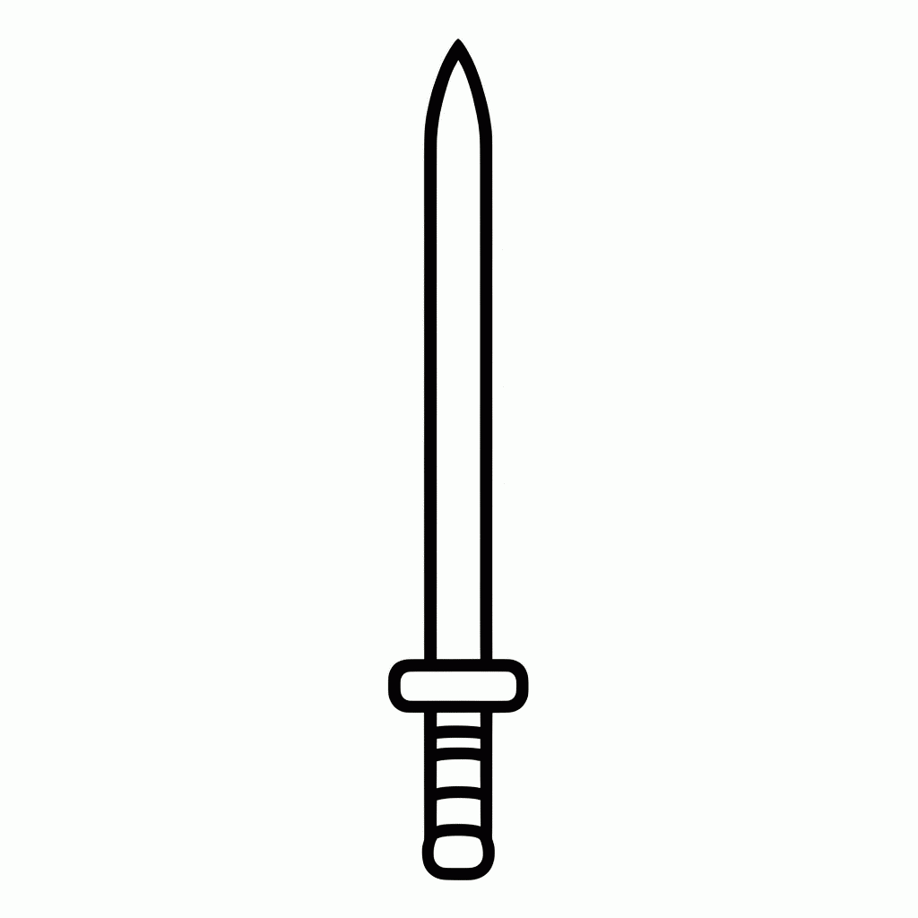 Desenho de Sabre De Luz para colorir e imprimir grátis em folha A4