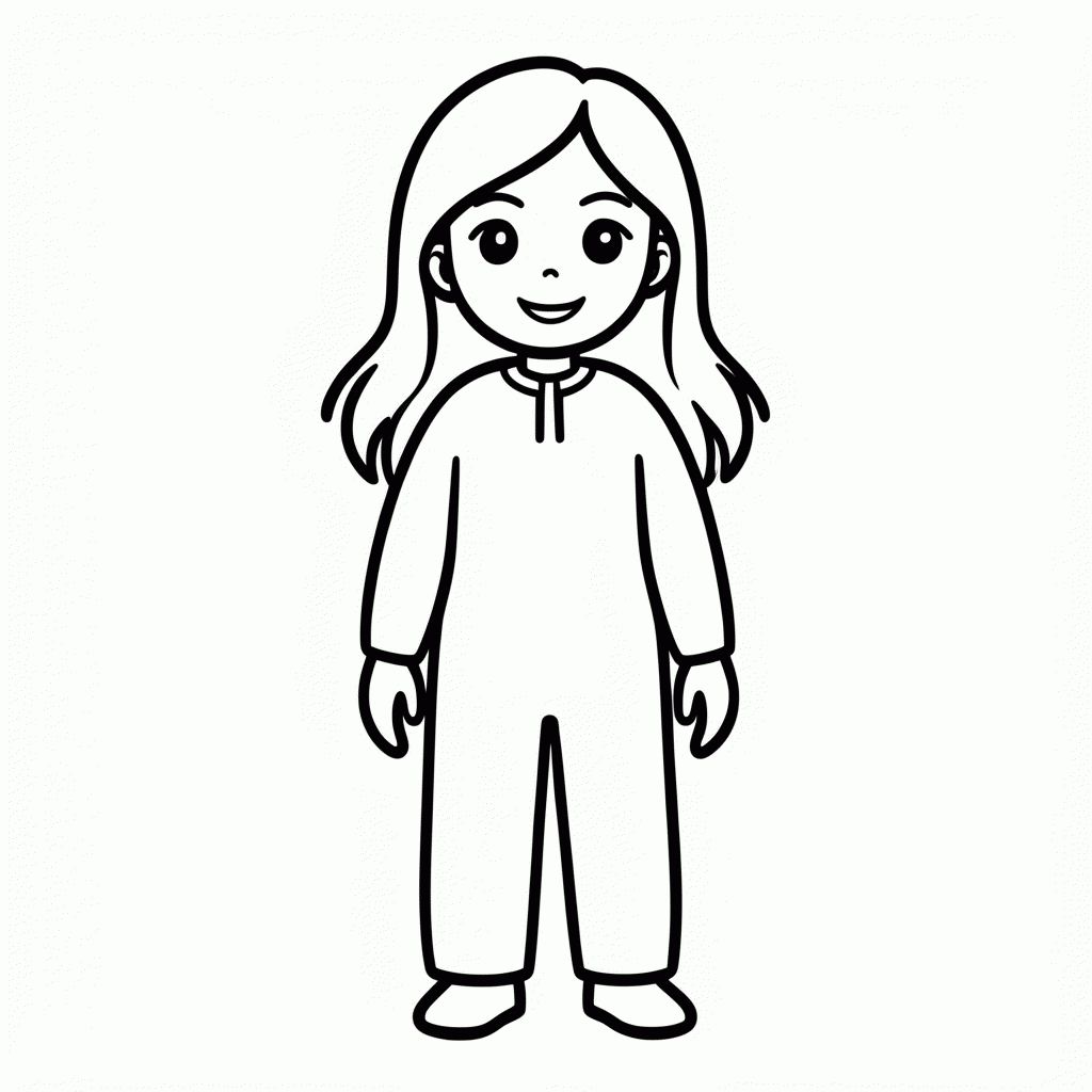 Desenho de April para colorir e imprimir grátis em folha A4