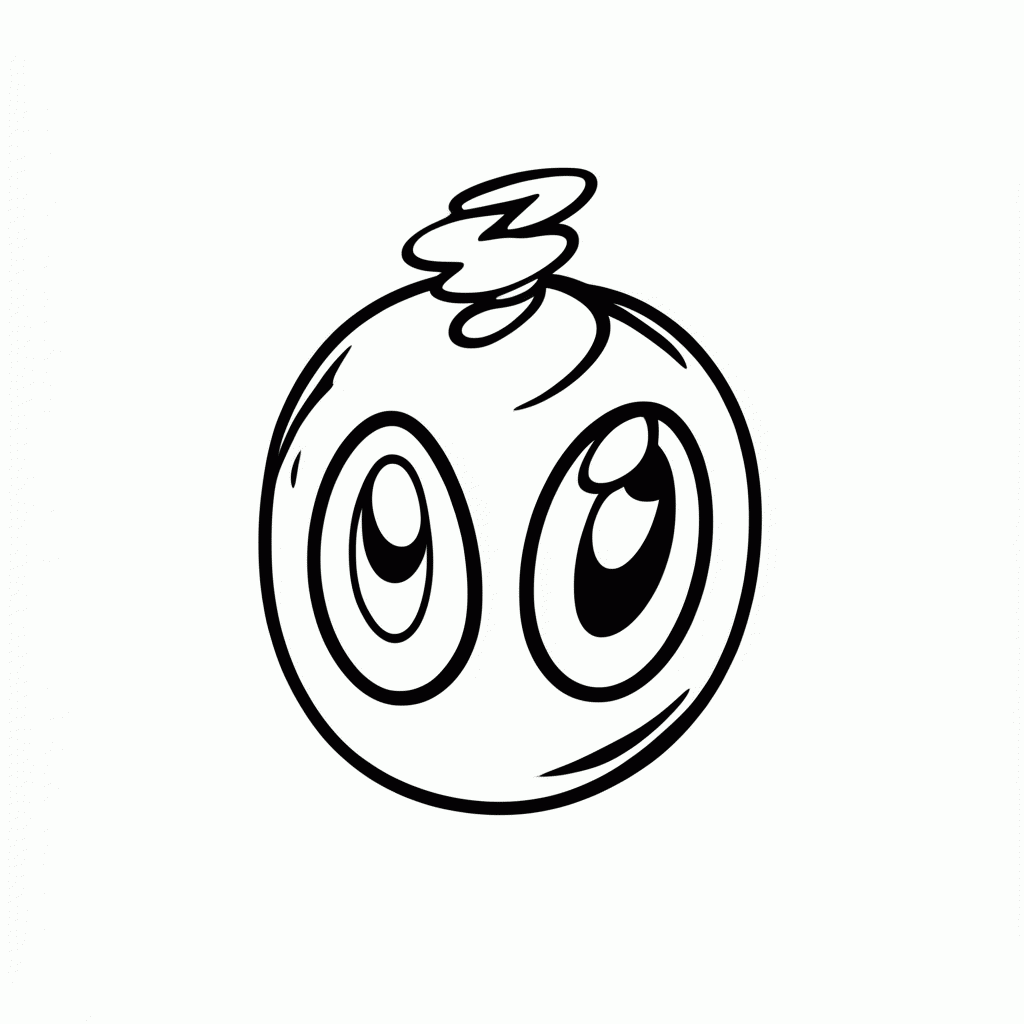 Desenho de Aliens Tres Olhos para colorir e imprimir grátis em folha A4