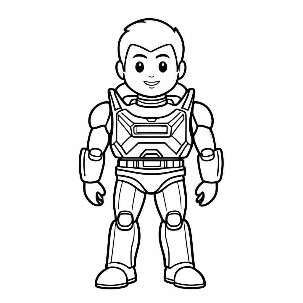 Desenho de Buzz Lightyear Asas para colorir e imprimir grátis em folha A4