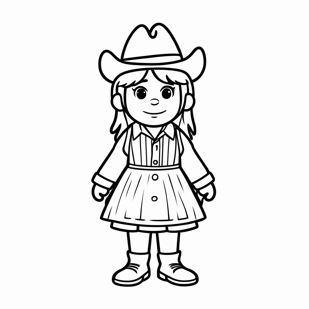 Desenho de Delta Dawn Country para colorir e imprimir grátis em folha A4