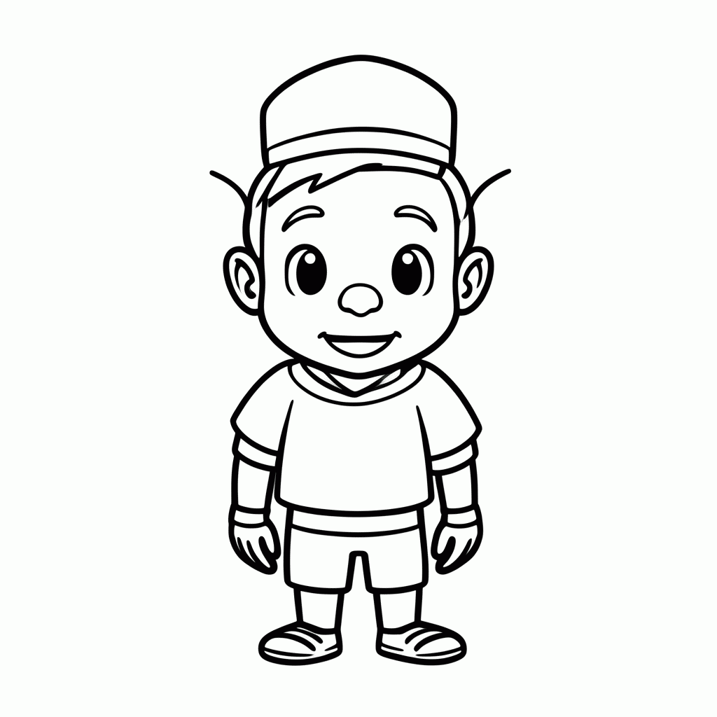 Desenho de Prince D para colorir e imprimir grátis em folha A4