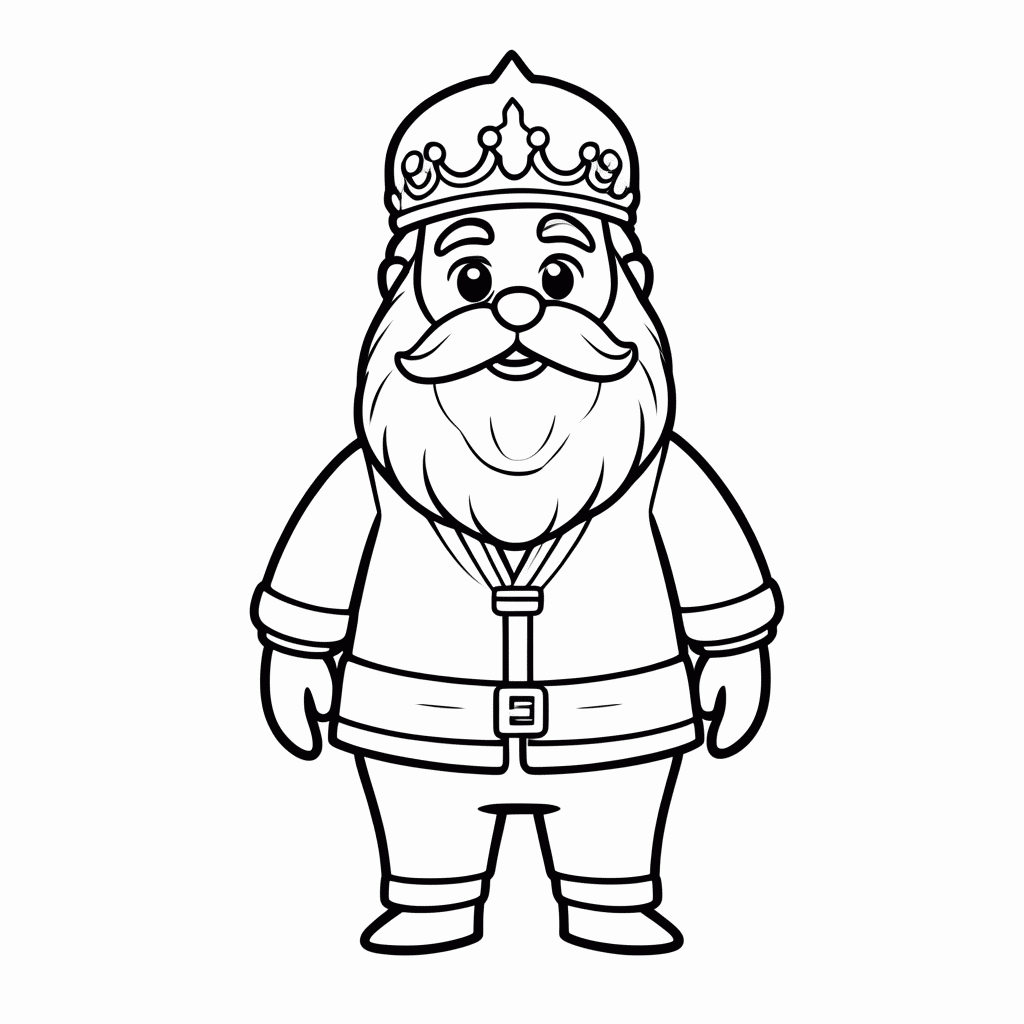 Desenho de Rei Pernicio para colorir e imprimir grátis em folha A4