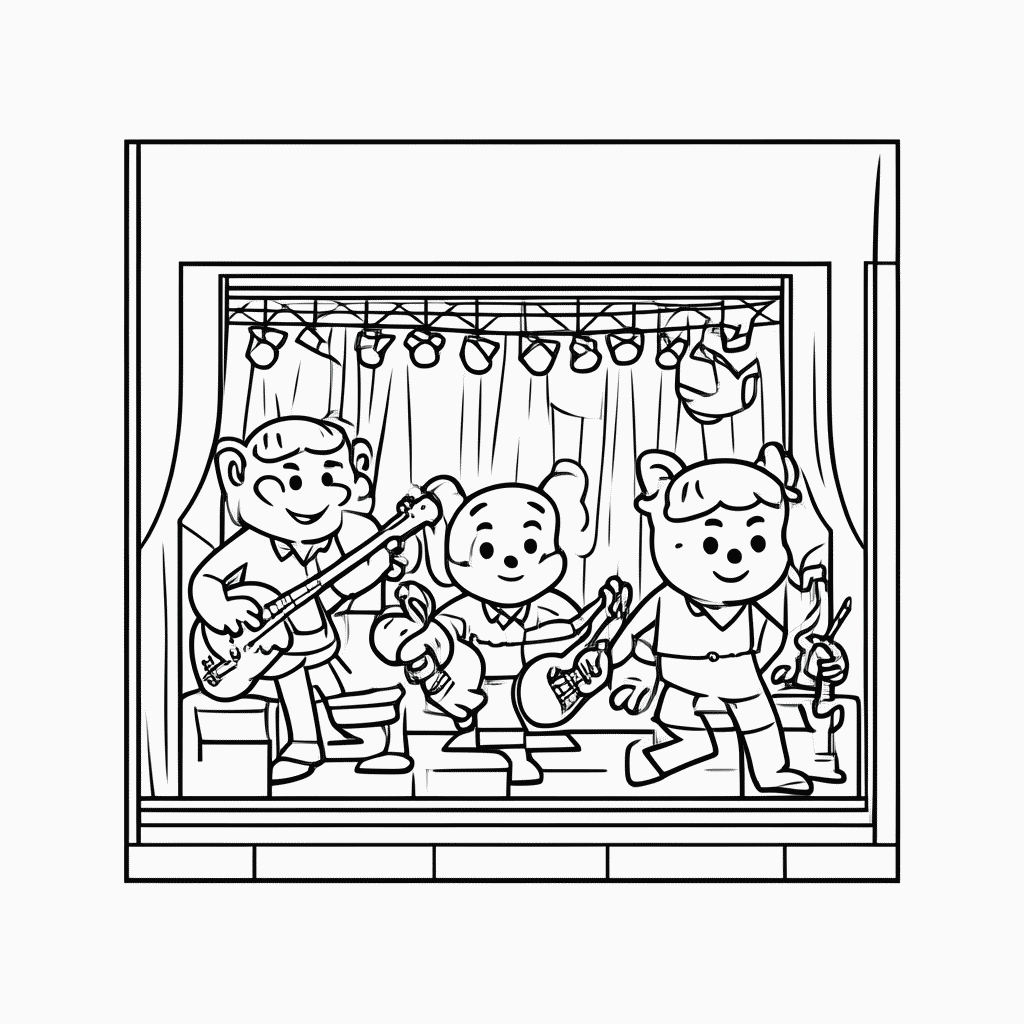 Desenho de Show De Troll para colorir e imprimir grátis em folha A4
