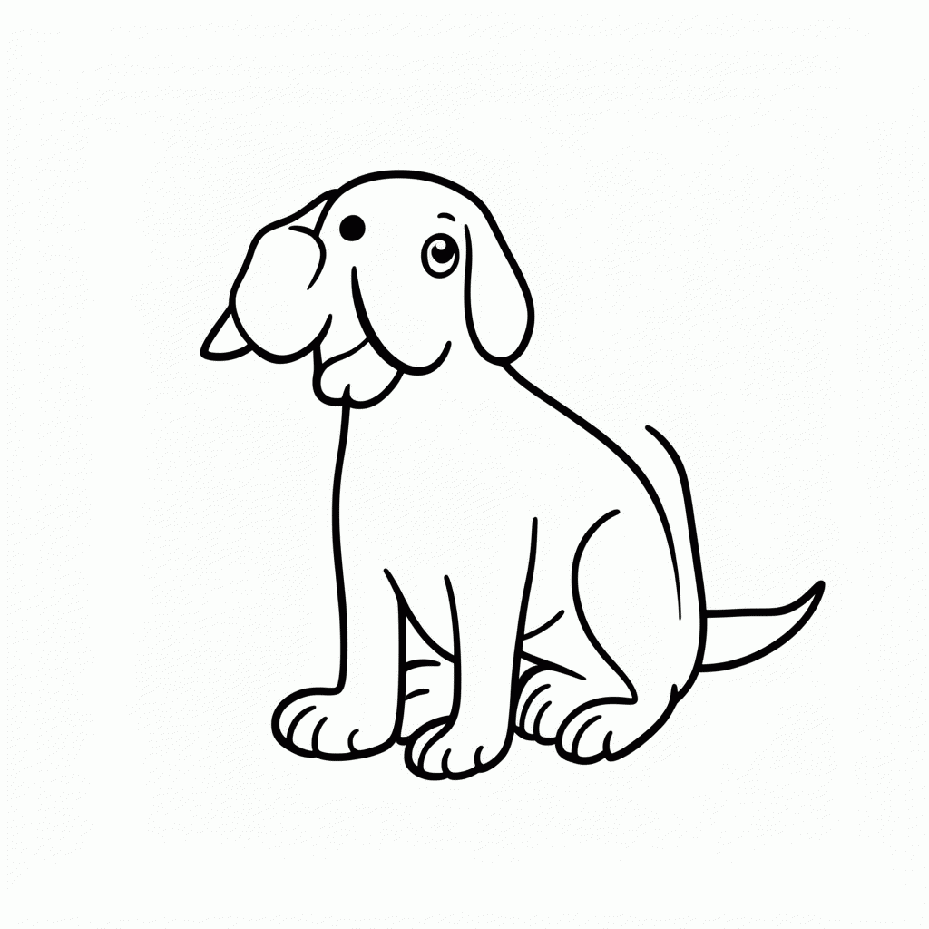 Desenho de Bidu para colorir e imprimir grátis em folha A4