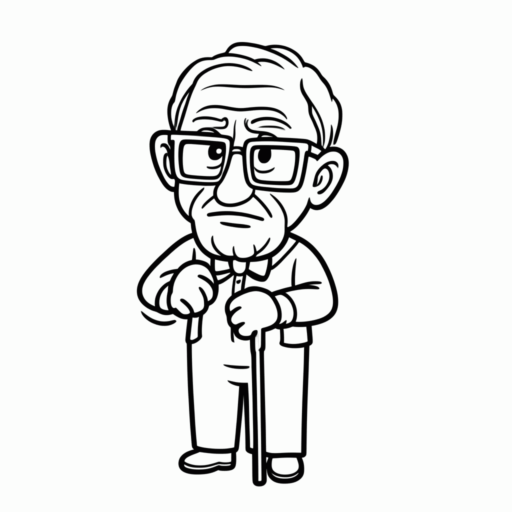 Desenho de Carl para colorir e imprimir grátis em folha A4