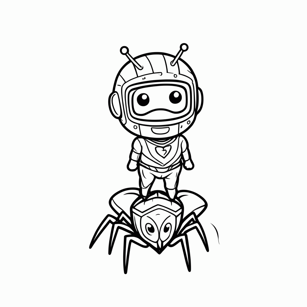 Desenho de Homem Formiga para colorir e imprimir grátis em folha A4