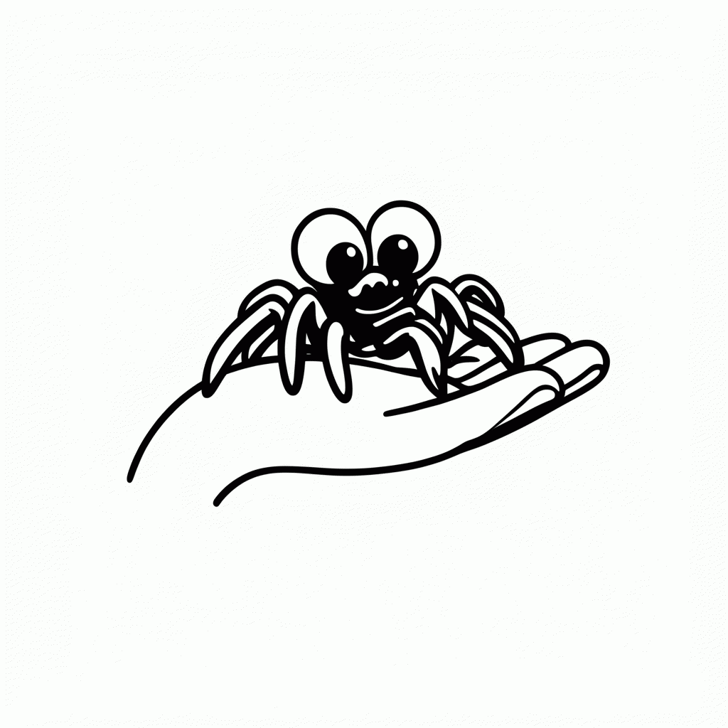Desenho de Aranha De Estimacao para colorir e imprimir grátis em folha A4
