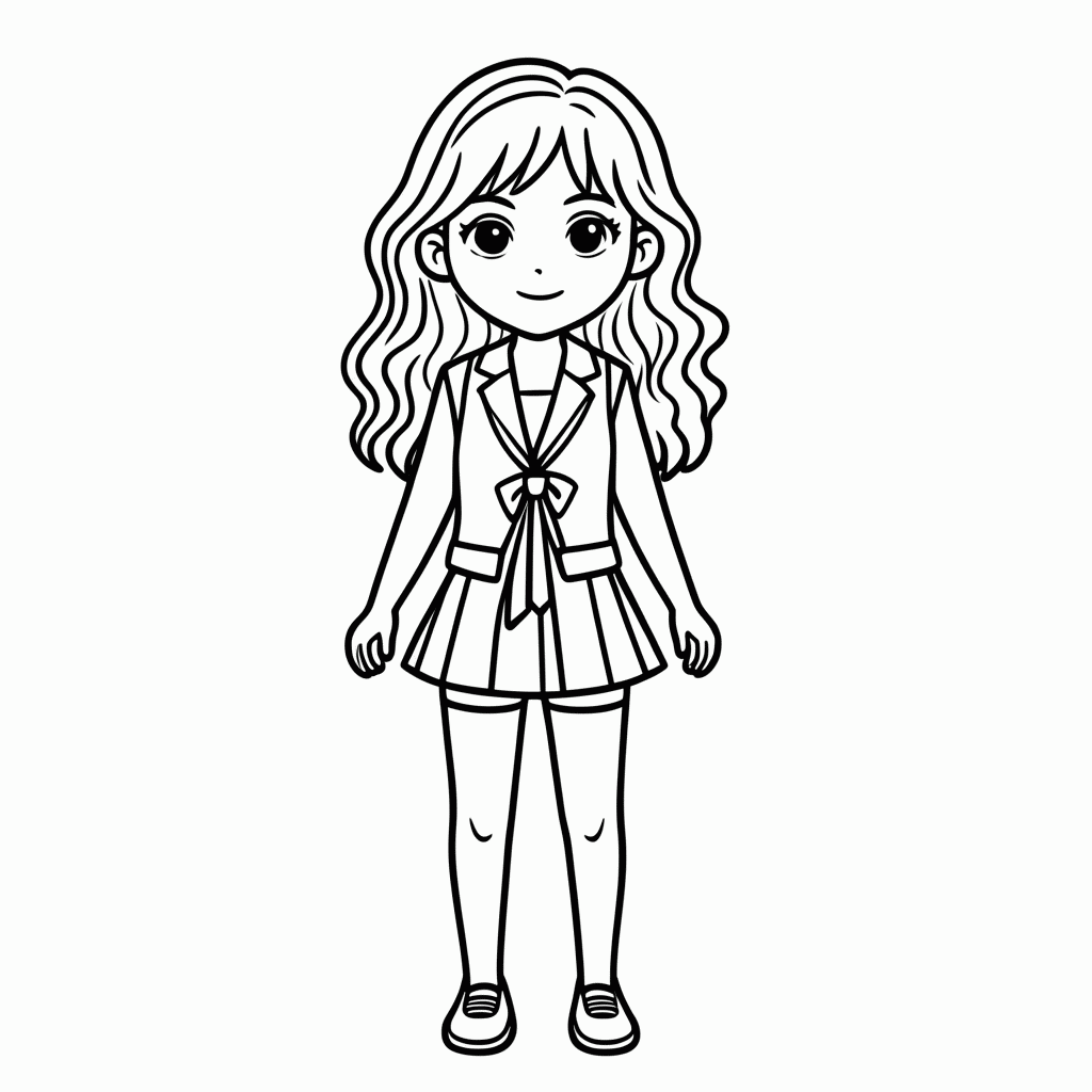 Desenho de Bianca Barclay para colorir e imprimir grátis em folha A4