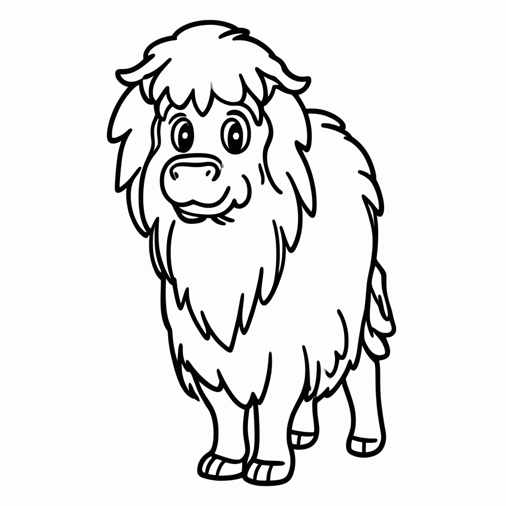 Desenho de Yax para colorir e imprimir grátis em folha A4