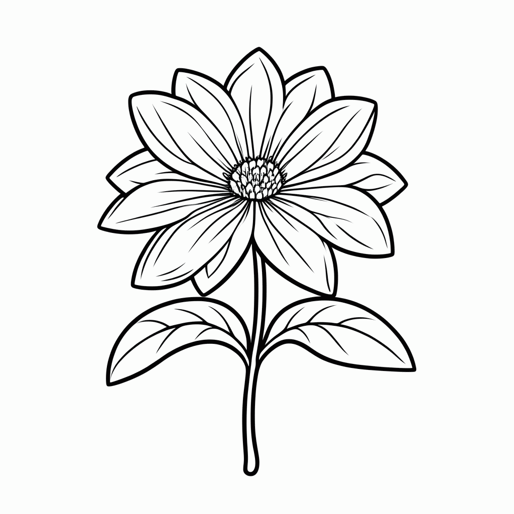 Desenho de Flor De Cumbaru para colorir e imprimir grátis em folha A4