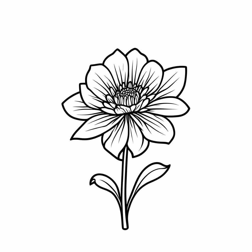 Desenho de Flor De Pau Brasil para colorir e imprimir grátis em folha A4