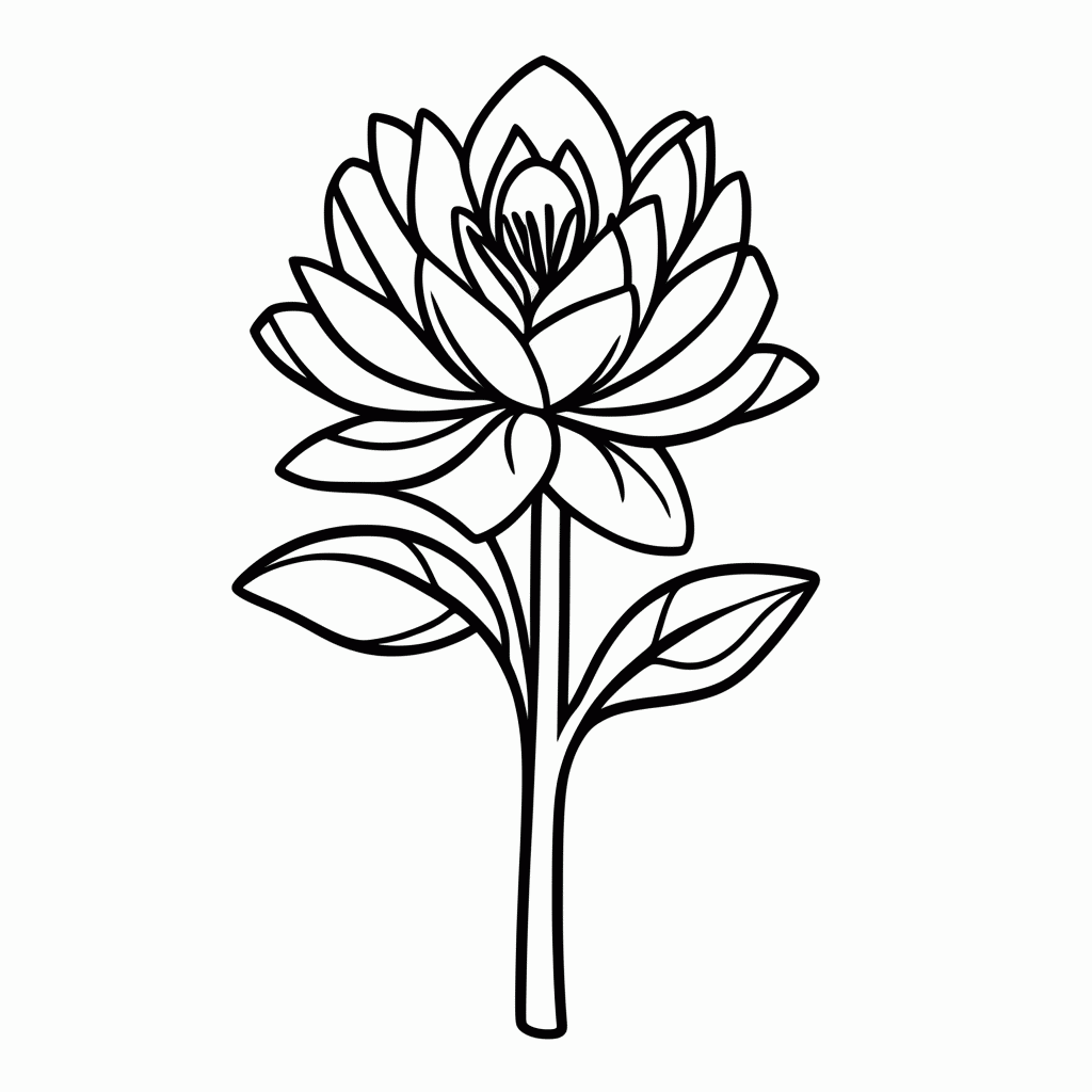 Desenho de Flor De Pequi para colorir e imprimir grátis em folha A4