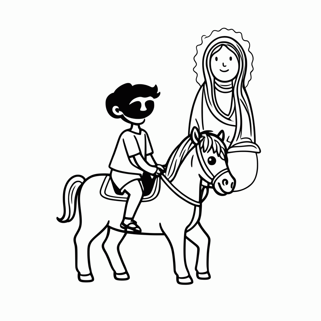 Desenho de Negrinho Do Pastoreio para colorir e imprimir grátis em folha A4
