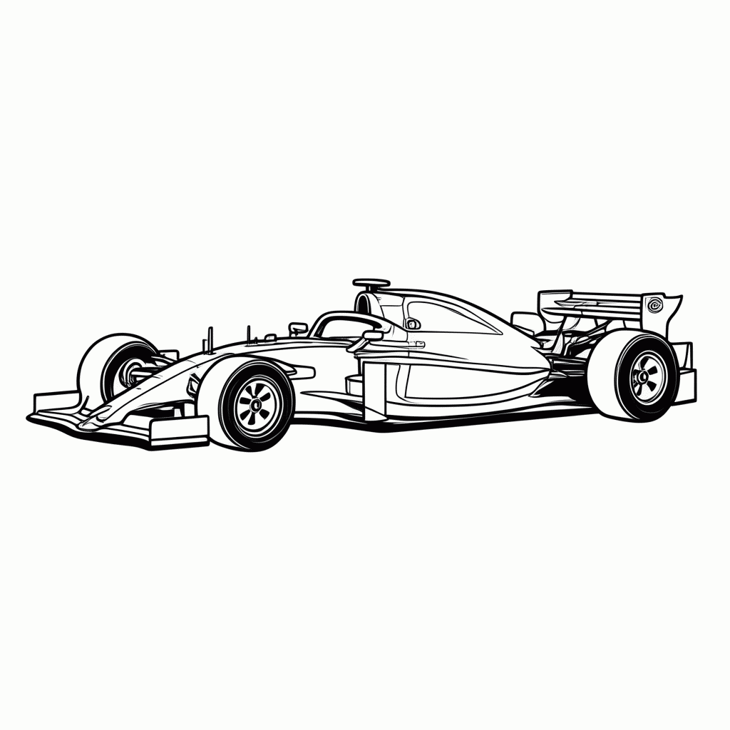 Desenho de Asa Dianteira Aerodinamica para colorir e imprimir grátis em folha A4