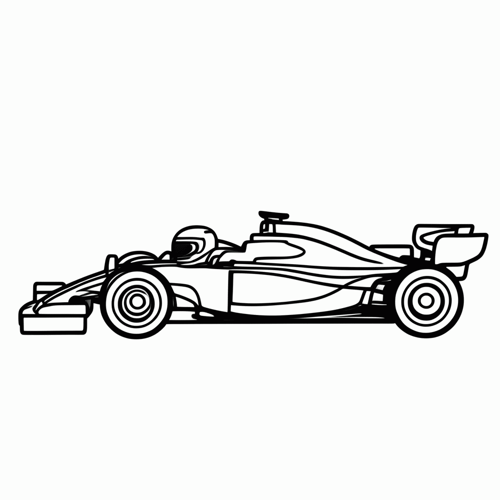 Desenho de Piloto Capacete Fechado para colorir e imprimir grátis em folha A4