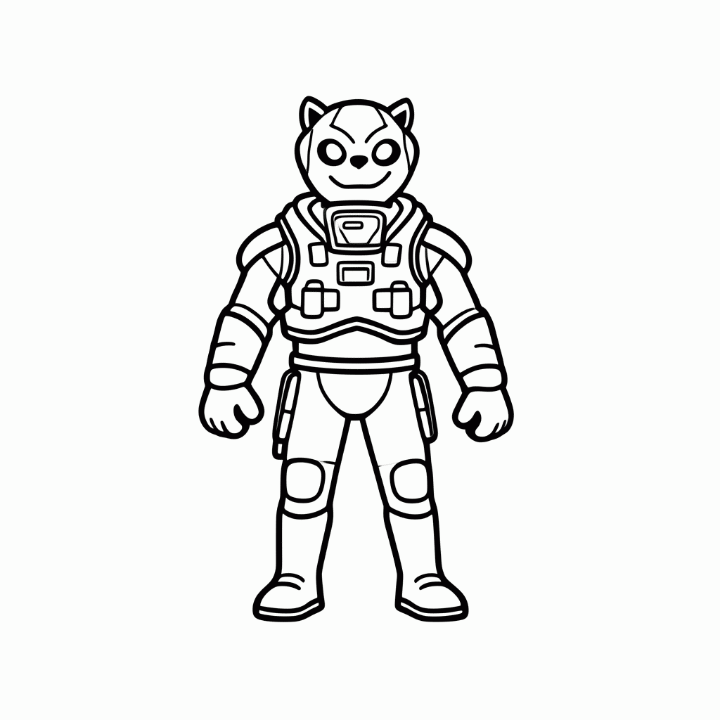 Desenho de Lhama Supply Drop Roxa para colorir e imprimir grátis em folha A4