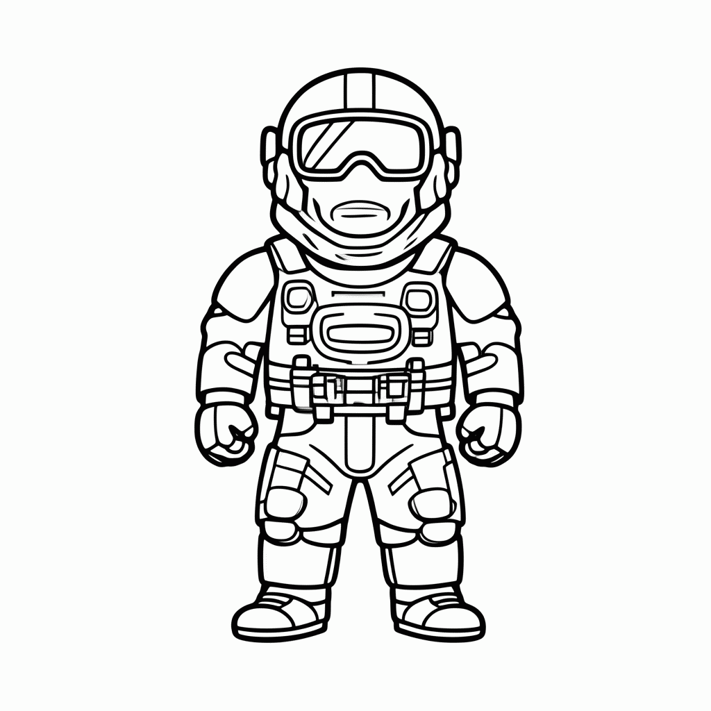 Desenho de Pelego Amigo para colorir e imprimir grátis em folha A4