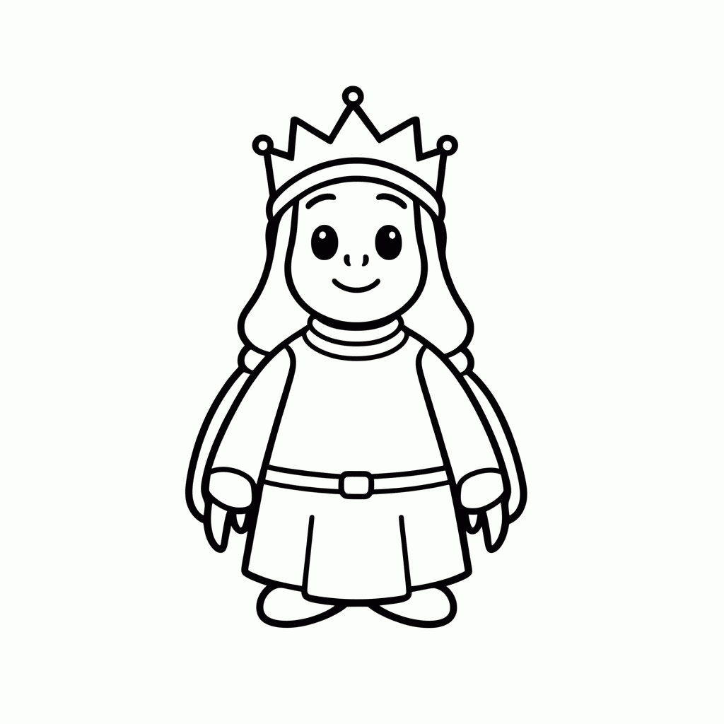 Desenho de Rainha Dos Trolls Pabbie para colorir e imprimir grátis em folha A4