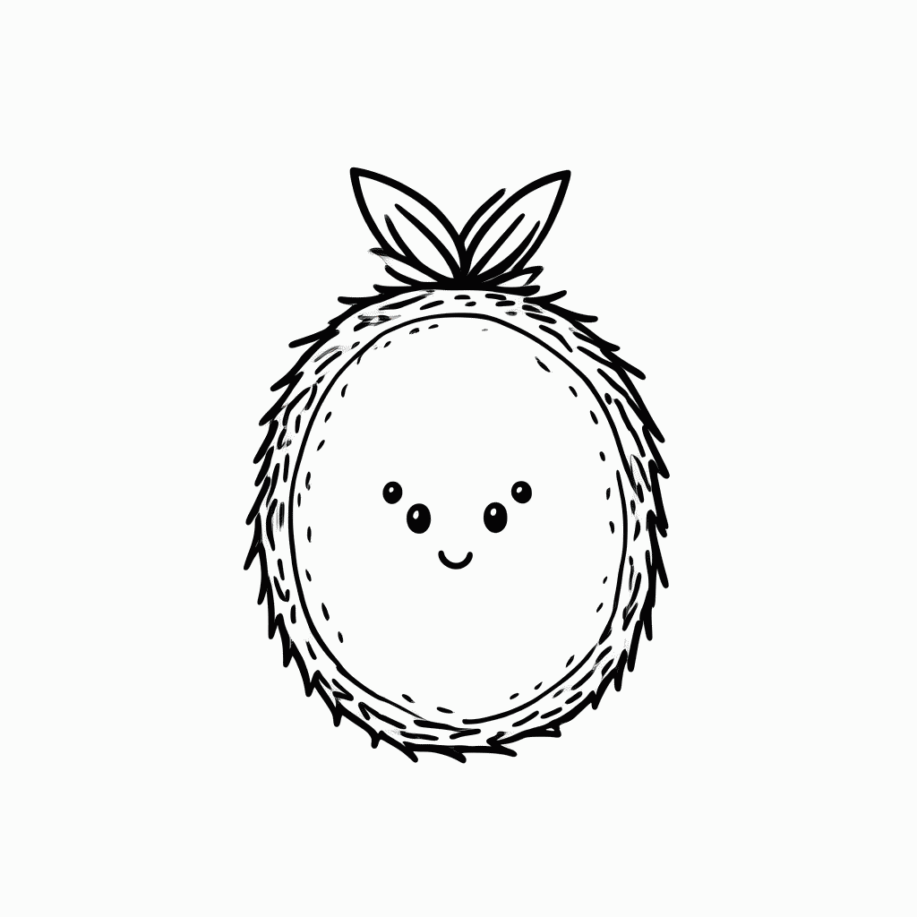 Desenho de Coco para colorir e imprimir grátis em folha A4