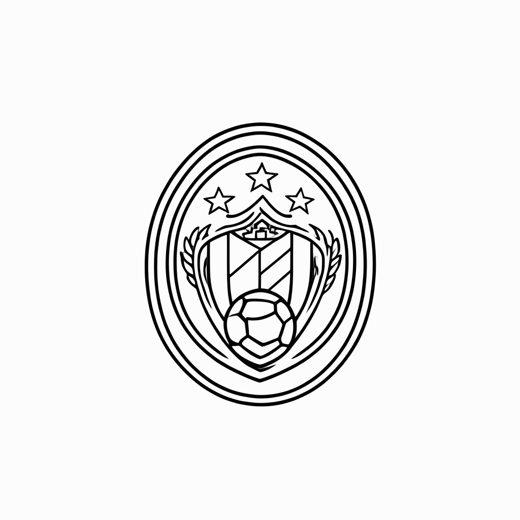 Desenho de Escudo do America Mg para colorir e imprimir grátis em folha A4