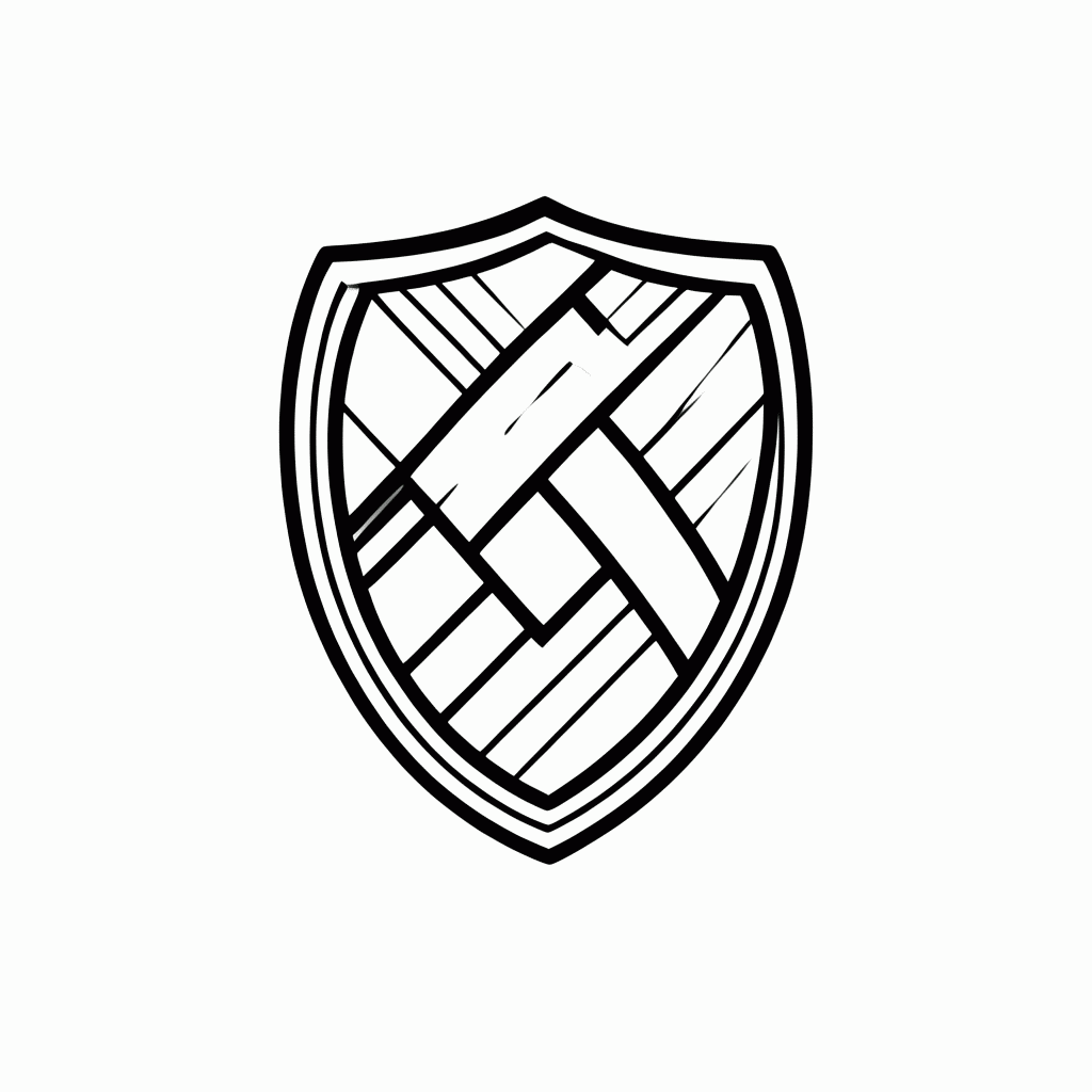 Desenho de Escudo do Athletico Pr para colorir e imprimir grátis em folha A4