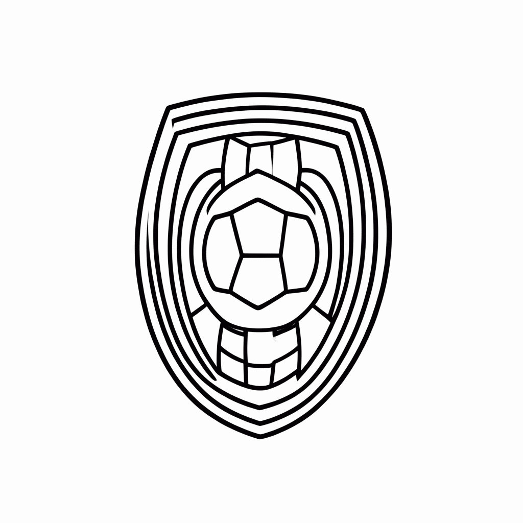 Desenho de Escudo do Atletico Mineiro para colorir e imprimir grátis em folha A4
