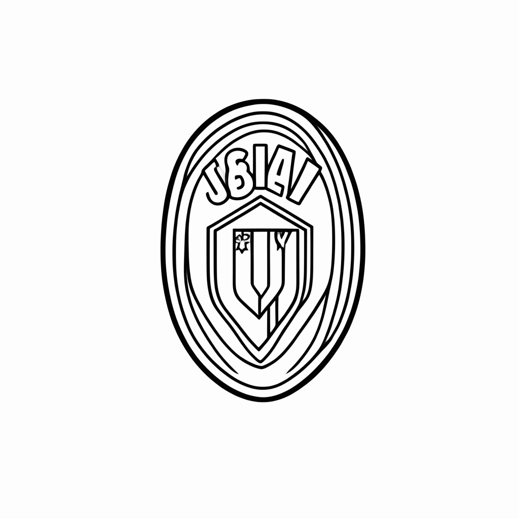 Desenho de Escudo do Internacional para colorir e imprimir grátis em folha A4